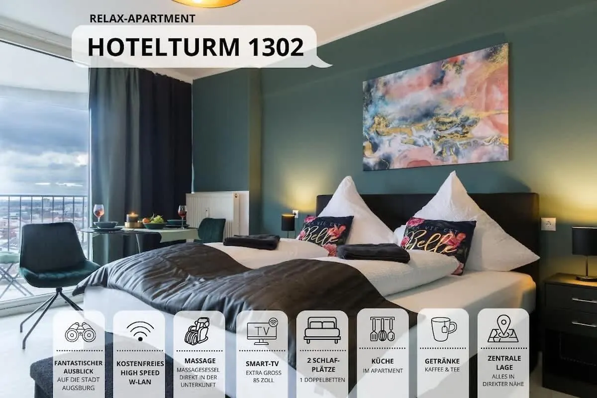 Relax Apartment 1302 Tolle Aussicht Massagesessel Smart Tv Augsburg